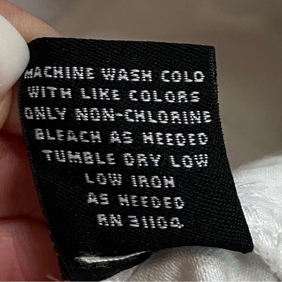 NWT NEW DIRECTION / White Denim Crop Jeans High Rise Embroidered Detail Size 10R - Picture 6 of 11